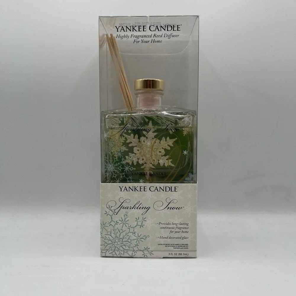 RARE YANKEE CANDLE Reed Diffuser Highly Fragranced SPARKLING SNOW 3Oz NEW SEALED